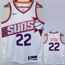 23-24 SUNS AYTON #22 White Top Quality Hot Pressing NBA Jersey