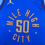 22-23 Nuggets GORDON #50 Blue Top Quality Hot Pressing NBA Jersey (Trapeze Edition) 飞人版