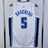 22-23 Magic BANCHERO #5 White Top Quality Hot Pressing NBA Jersey