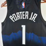 23-24 Nuggets PORTERJR. #1 Black City Edition Top Quality Hot Pressing NBA Jersey