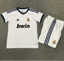 2012-2013 RMA Home Retro Kids Soccer Jersey