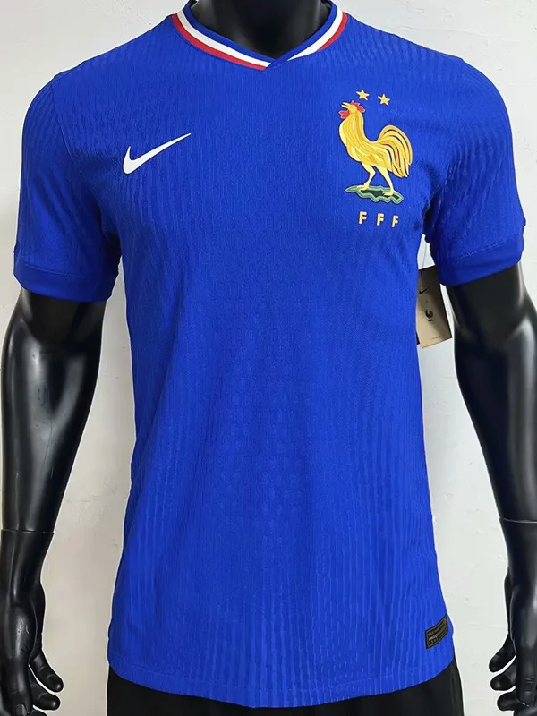 2024 France European Cup Home Player Version Soccer Jersey