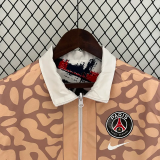 2024 PSG White & Beige Double Sided Windbreaker (双面风衣)