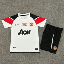 2010-2011 Man Utd Home Retro Kids Soccer Jersey