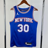 21-22 KNICKS RANDLE #30 Blue Top Quality Hot Pressing NBA Jersey (Trapeze Edition) 飞人版