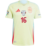 2024 Spain European Cup Away Fans Version Soccer Jersey