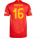 2024 Spain European Cup Home Player Version Soccer Jersey