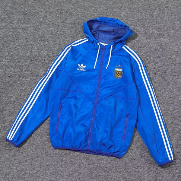 2024 Argentina Blue High Quality Windbreaker