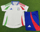 2024 Italy European Cup Away Player Version Kids Soccer Jersey