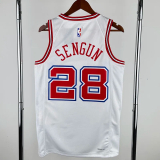 23-24 ROCKETS SENGUN #28 White City Edition Home Top Quality Hot Pressing NBA Jersey