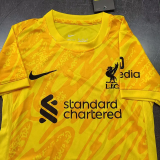 24-25 LIV Yellow GoalKeeper Kids Soccer Jersey