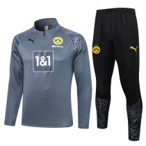 23-24 Dortmund High Quality Half Pull Tracksuit