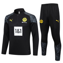 23-24 Dortmund High Quality Half Pull Tracksuit