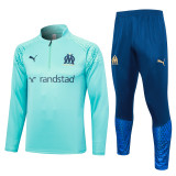 23-24 Marseille High Quality Half Pull Tracksuit