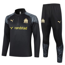 23-24 Marseille High Quality Half Pull Tracksuit