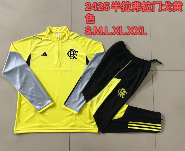 24-25 Flamengo High Quality Half Pull Tracksuit