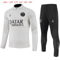 23-24 PSG High Quality Kids Half Pull Tracksuit