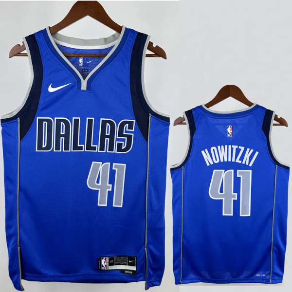 22-23 Dallas Mavericks NOWITZKI #41 Blue Home Top Quality Hot Pressing NBA Jersey