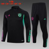 23-24 Bayern High Quality Kids Half Pull Tracksuit