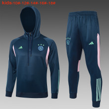 23-24 Ajax High Quality Kids Hoodie Jacket Tracksuit