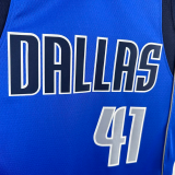 22-23 Dallas Mavericks NOWITZKI #41 Blue Home Top Quality Hot Pressing NBA Jersey