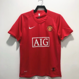 RONALDO 7 #2007-2008 Man Utd Home League Edition Retro Soccer Jersey(联赛版 带双臂章)