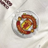 2008-2009 Man Utd Away Long Sleeve Retro Soccer Jersey(带决赛字)