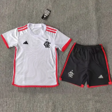 24-25 Flamengo Away Kids Soccer Jersey