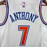 2018-19 KNICKS ANTHONY #7 White Top Quality Hot Pressing NBA Jersey