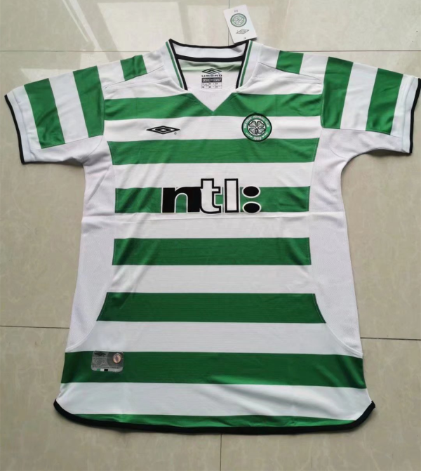 2001-2003 Celtic Home Retro Soccer Jersey