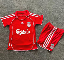 2006-2007 LIV Home Retro Kids Soccer Jersey