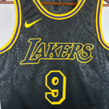 Lakers JAMES JR. #9 Black Top Quality Hot Pressing NBA Jersey