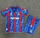 24-25 Crystal Palace Home Kids Soccer Jersey