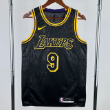 Lakers JAMES JR. #9 Black Top Quality Hot Pressing NBA Jersey