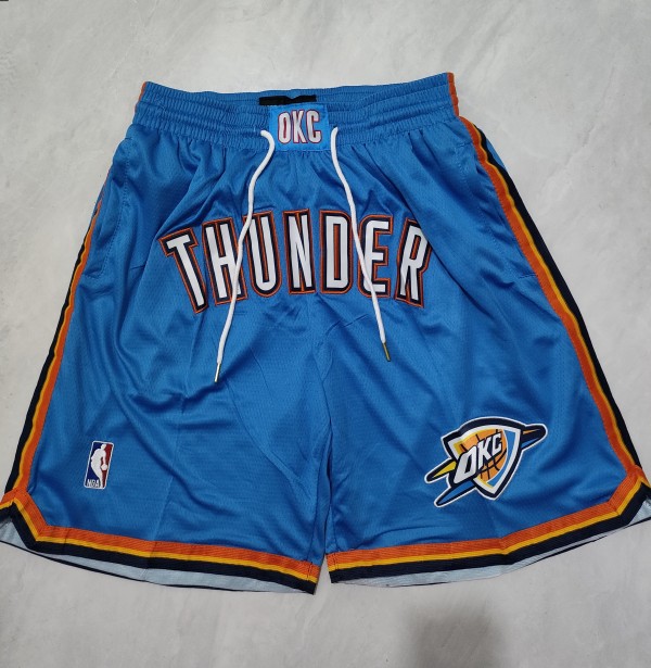 2024 Oklahoma City Thunder Embroidery Top Quality NBA Pants