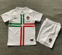 2012 Portugal Away Retro Kids Soccer Jersey