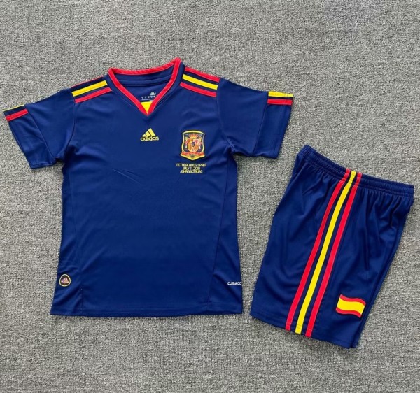 2010 Spain Away Retro Kids Soccer Jersey