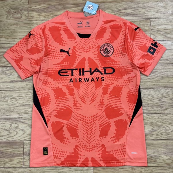 24-25 Man City Goalkeeper Fans Soccer Jersey