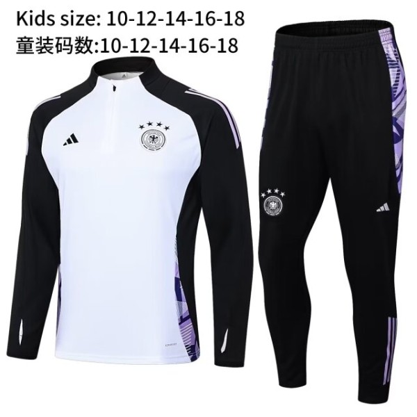 24-25 Germany High Quality Kids Half Pull Tracksuit