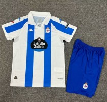 24-25 Deportivo de La Coruña Home Kids Soccer Jersey