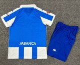 24-25 Deportivo de La Coruña Home Kids Soccer Jersey