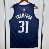 20-21 Dallas Mavericks THOMPSON #31 Royal Blue Top Quality Hot Pressing NBA Jersey (Trapeze Edition)