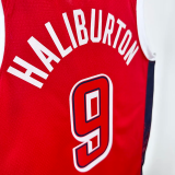 2024 Olympic Game USA HALIBURTON # 9 Red Basketball Jersey