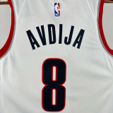 22-23 Trail Blazers AVDIJA #8 White Top Quality Hot Pressing NBA Jersey