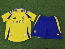 24-25 Al-Nassr FC Home Kids Soccer Jersey