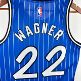 2018-2019 Magic WAGNER #22 Blue Retro Top Quality Hot Pressing NBA Jersey