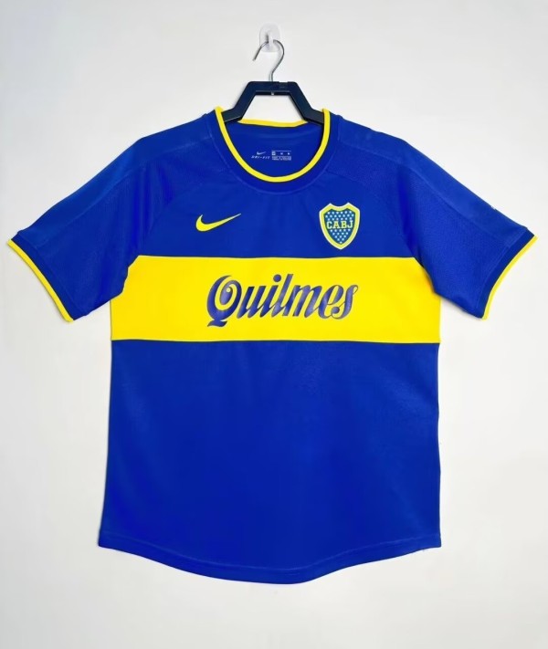 2000-2001 Boca Juniors Home Retro Soccer Jersey