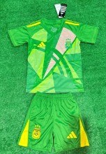 24-25 Argentina Goalkeeper Kids Soccer Jersey