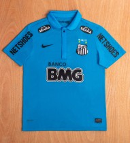 2012-2013 Santos FC Blue Retro Soccer Jersey