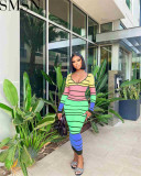 Plus Size Dress European and American sexy V neck slim autumn and winter dress